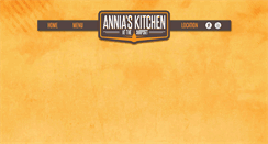 Desktop Screenshot of anniaskitchen.com